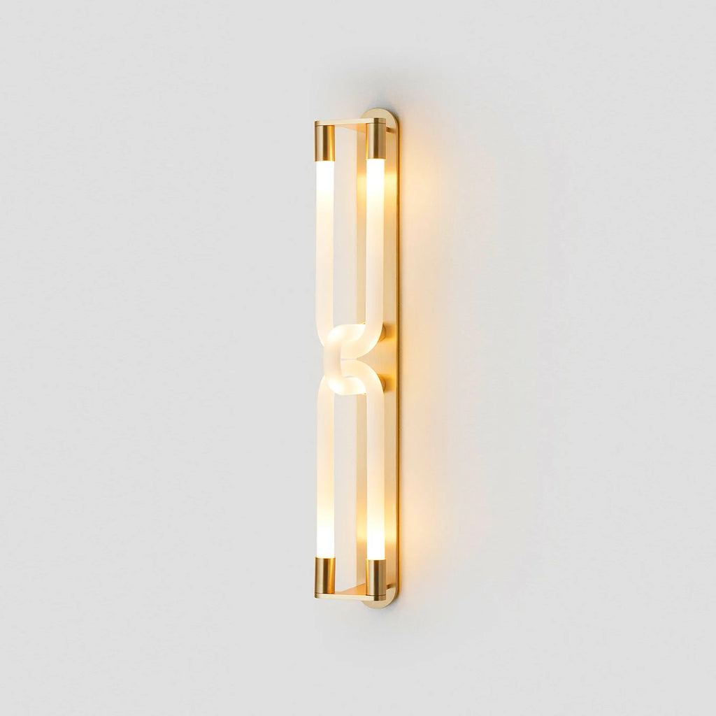 Wall Sconce | Interlocking Fingers Design | Integrated LED Lighting