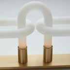 Wall Sconce | Interlocking Fingers Design | Integrated LED Lighting
