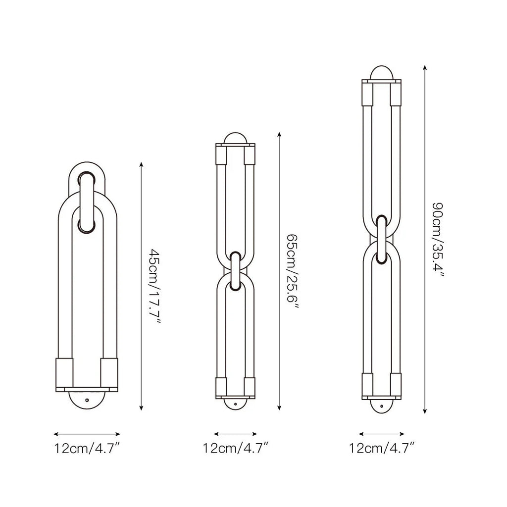 Wall Sconce | Interlocking Fingers Design | Integrated LED Lighting