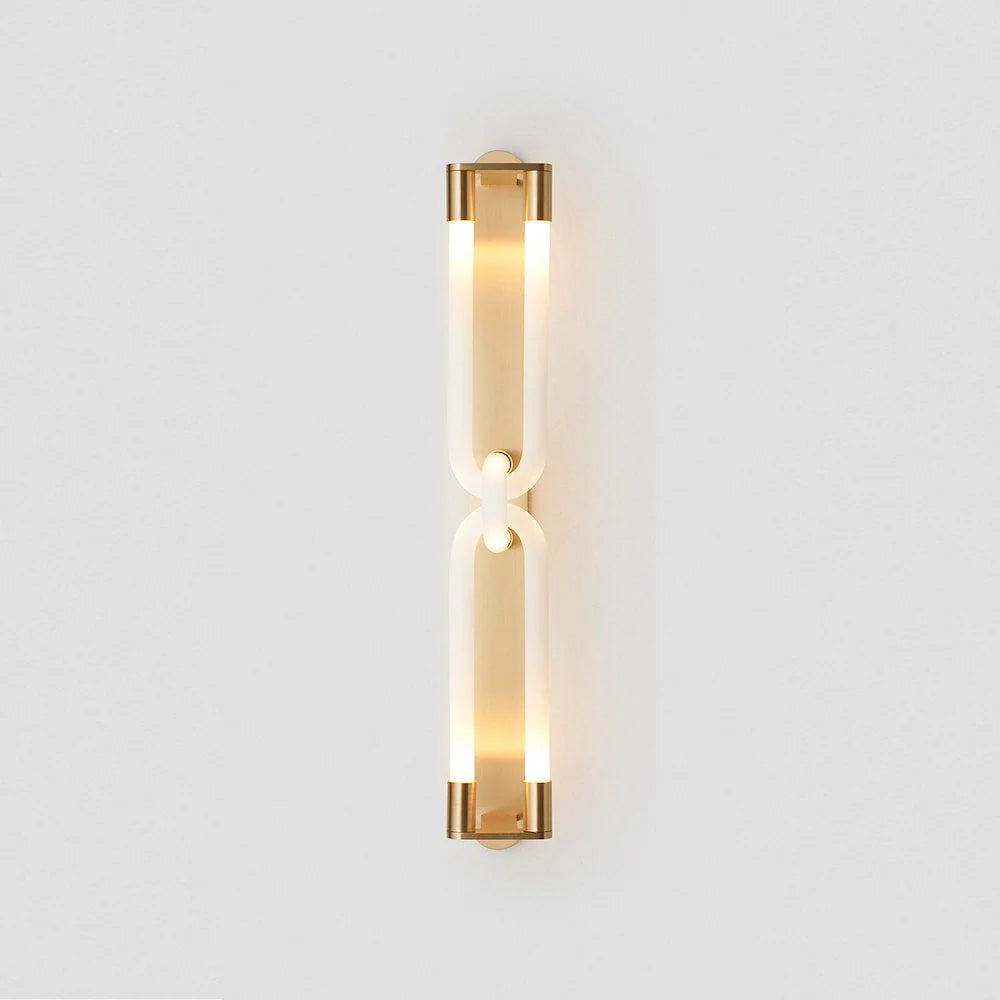 Wall Sconce | Interlocking Hands Design | Integrated LED Lighting
