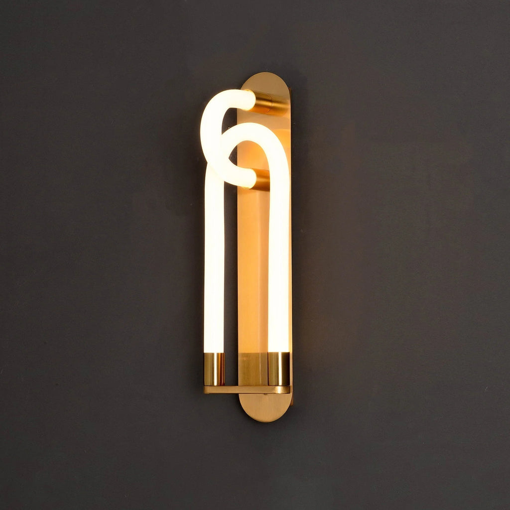 Wall Sconce | Interlocking Hands Design | Integrated LED Lighting