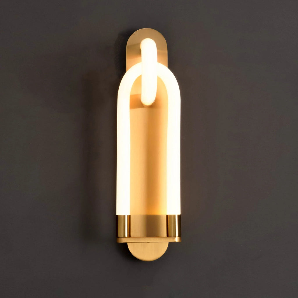 Wall Sconce | Interlocking Hands Design | Integrated LED Lighting