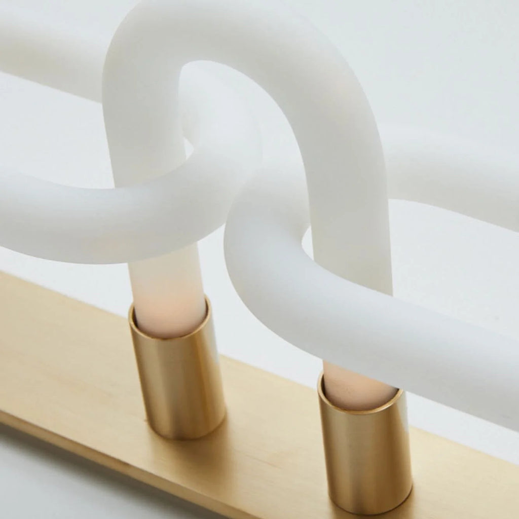 Wall Sconce | Interlocking Hands Design | Integrated LED Lighting