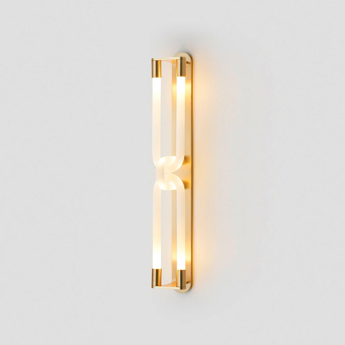 Wall Sconce | Interlocking Hands Design | Integrated LED Lighting
