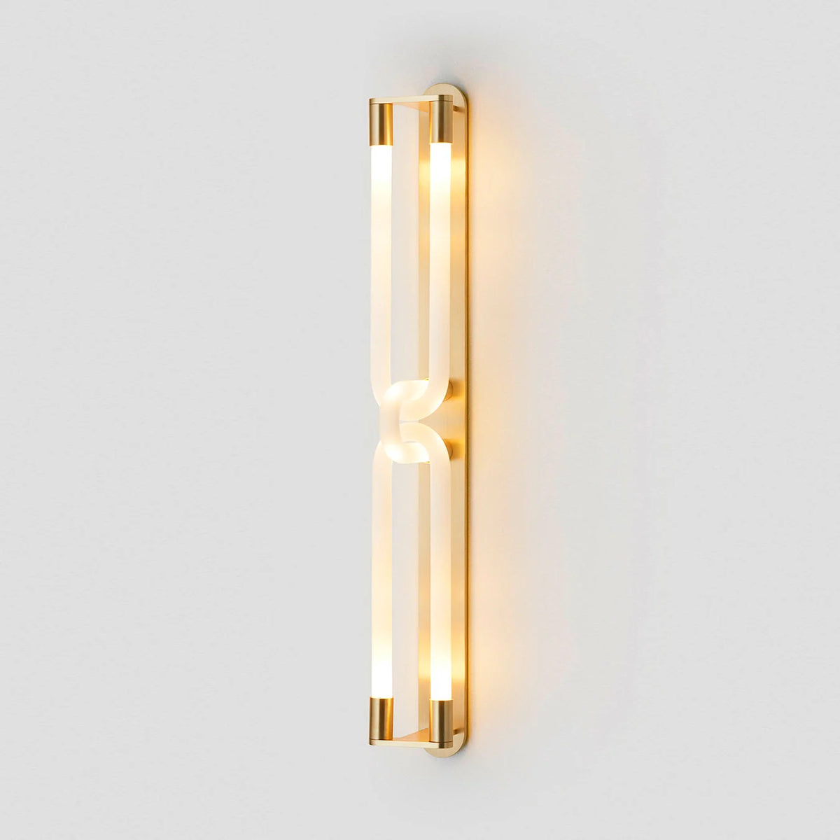 Wall Sconce | Interlocking Hands Design | Integrated LED Lighting