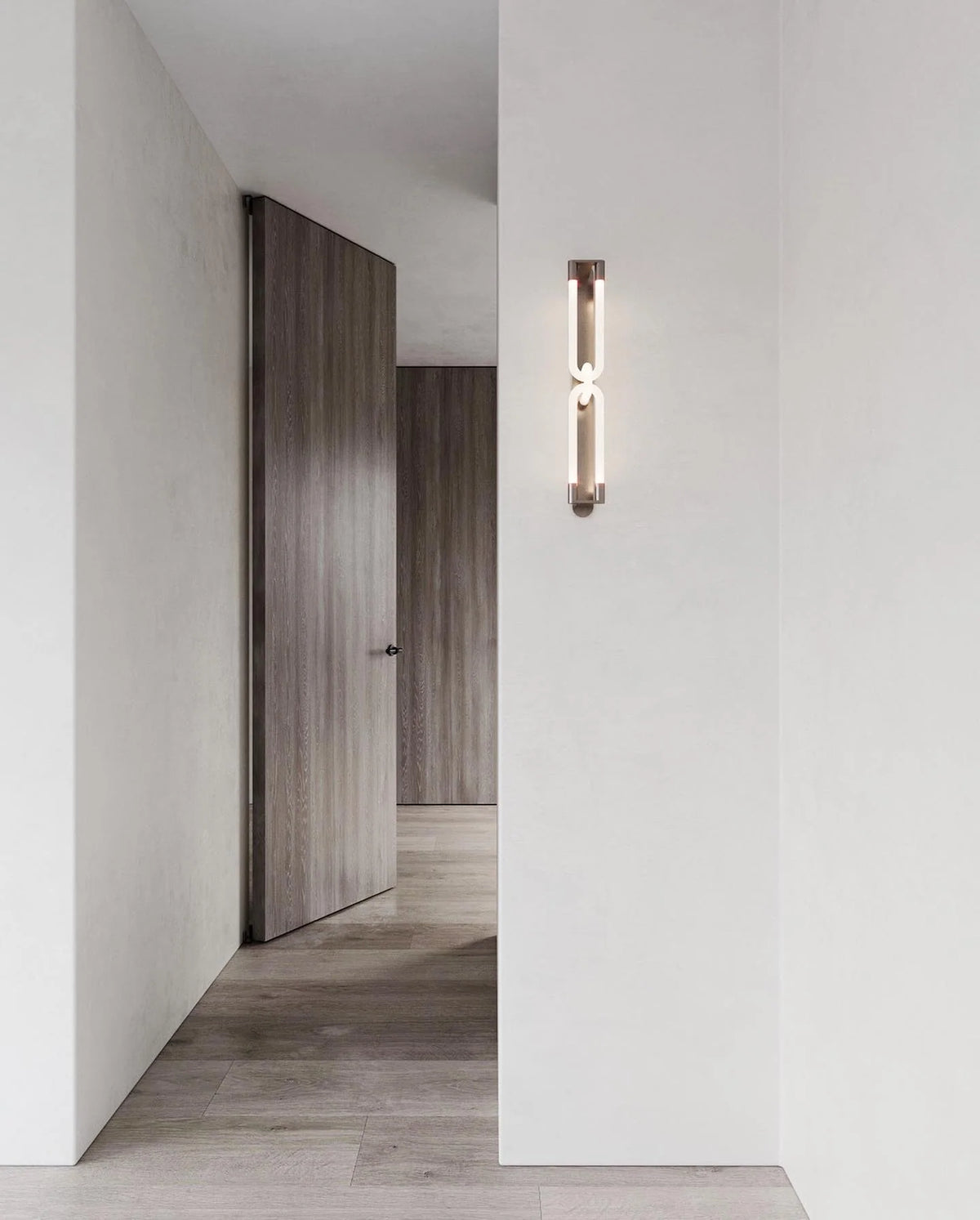 Wall Sconce | Interlocking Hands Design | Integrated LED Lighting