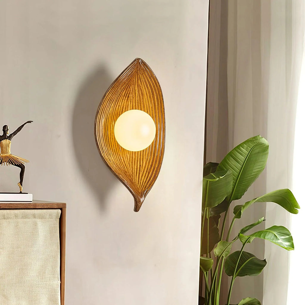 Wall Sconce | Leaf Canoe Design | 30 cm Height