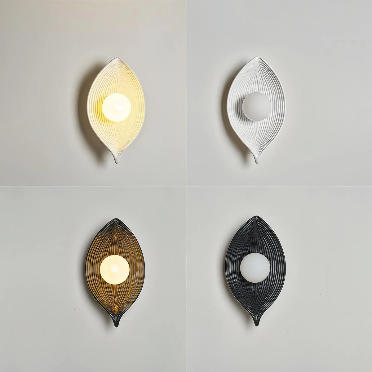 Wall Sconce | Leaf Canoe Design | 30 cm Height
