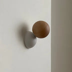 Wall Sconce | Metal Body & Decorative Stone Shade