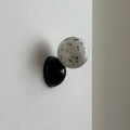 Wall Sconce | Metal Body & Decorative Stone Shade