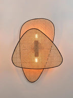 Wall Sconce | Natural Bamboo & Black Metal | Ø33 & Ø46 cm