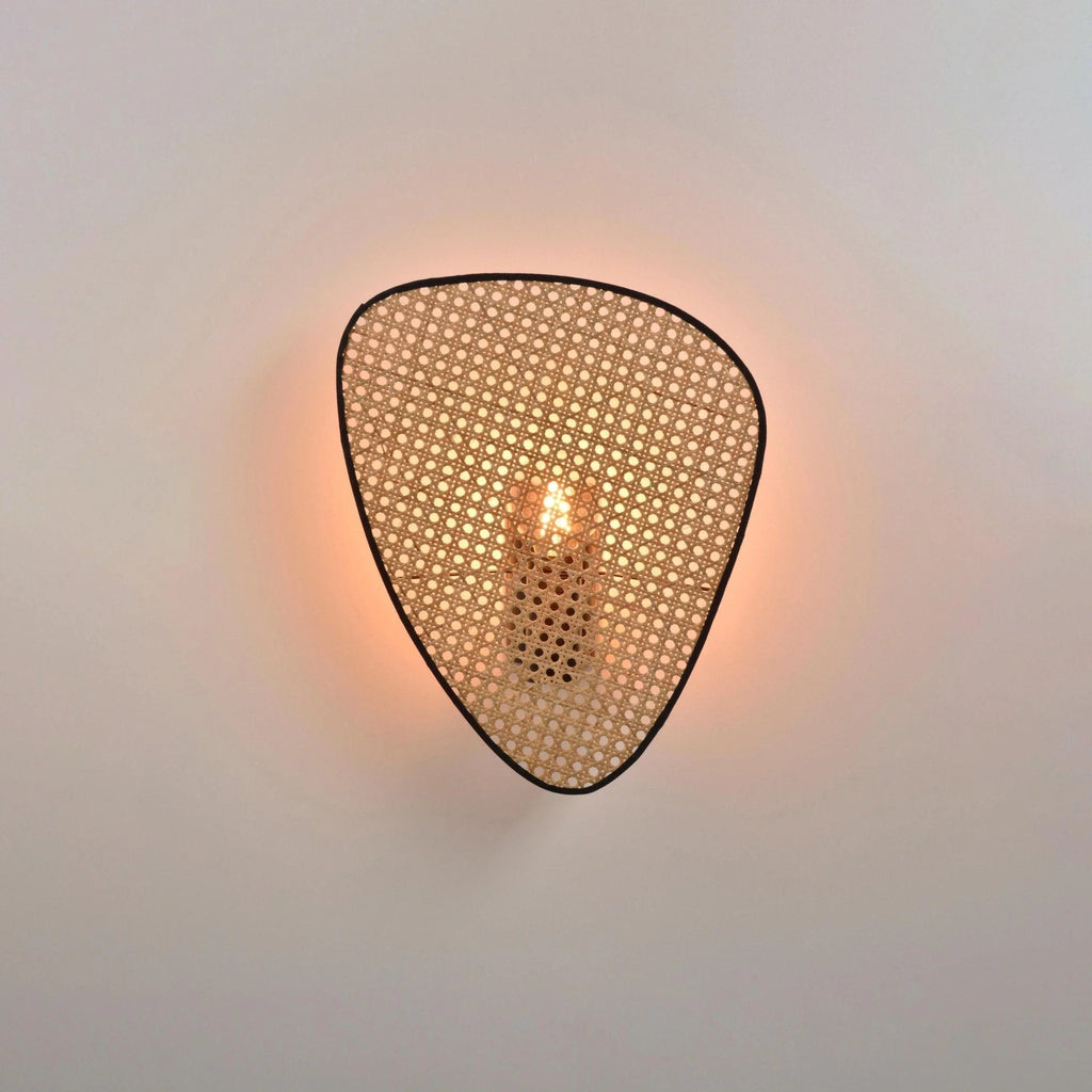 Wall Sconce | Natural Bamboo & Black Metal | Ø33 & Ø46 cm