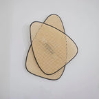 Wall Sconce | Natural Bamboo & Black Metal | Ø33 & Ø46 cm