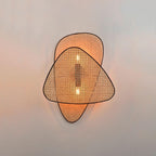 Wall Sconce | Natural Bamboo & Black Metal | Ø33 & Ø46 cm