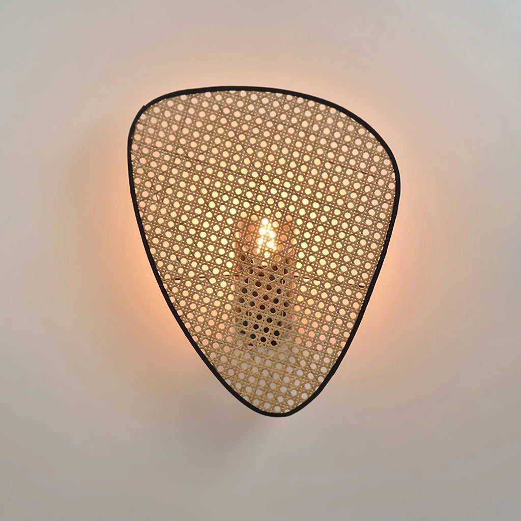 Wall Sconce | Natural Bamboo & Black Metal | Ø33 & Ø46 cm