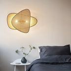 Wall Sconce | Natural Bamboo & Black Metal | Ø33 & Ø46 cm