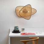 Wall Sconce | Natural Bamboo & Black Metal | Ø33 & Ø46 cm