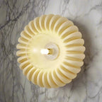 Wall Sconce | Resin Sunburst Design & Ambient Glow | 24 cm Diameter