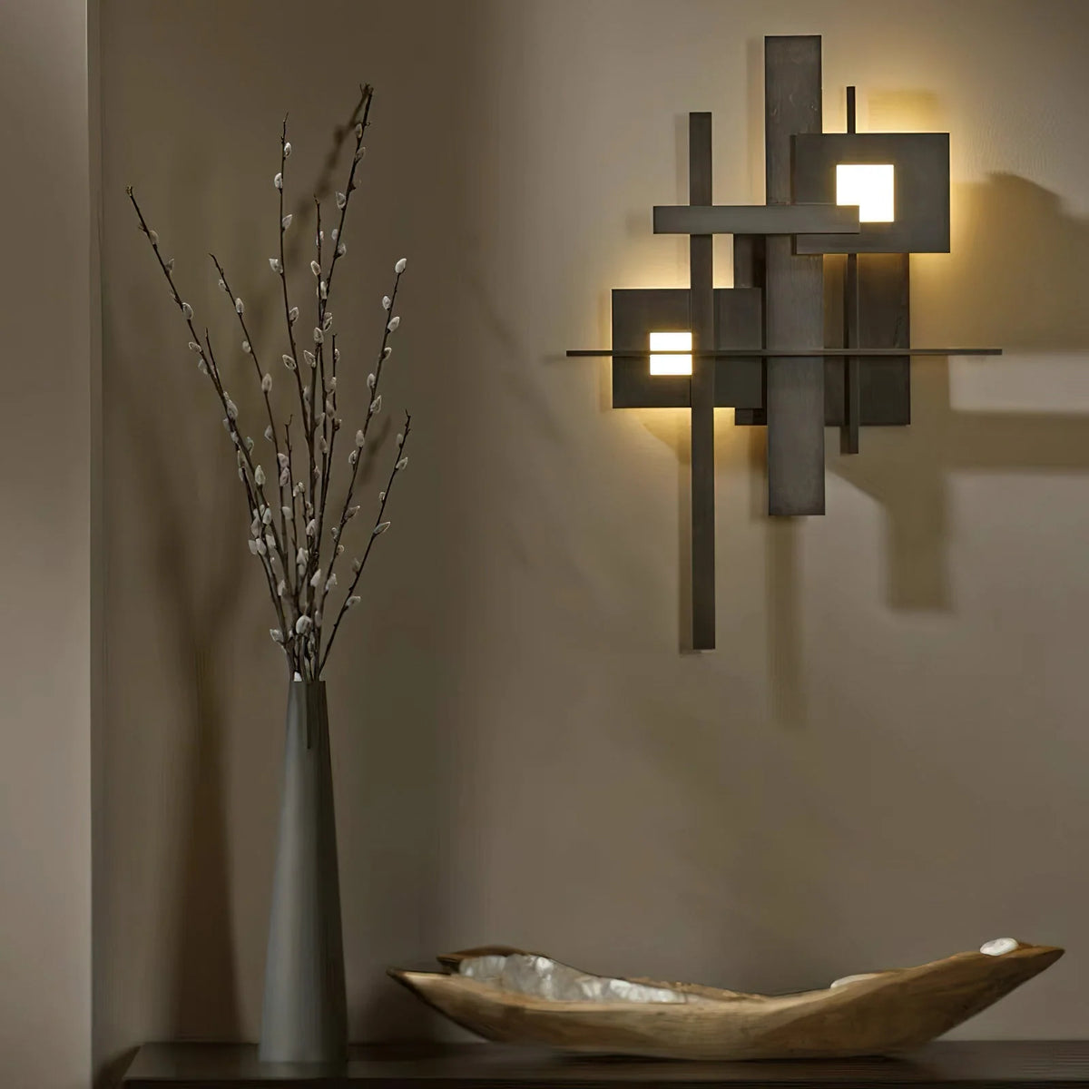 Wall Sconce | Sculptural Metal Design | Integrated LED & 3 Color Temperatures