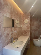 Wall Sconce | Stone Body & Glass Shade