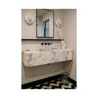 Wall Sconce | Stone Body & Glass Shade