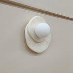 Wall Sconce | Stone Body & Glass Shade