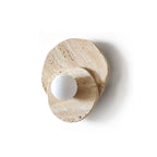 Wall Sconce | Stone Body & Glass Shade
