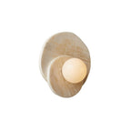 Wall Sconce | Stone Body & Glass Shade