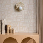 Wall Sconce | Stone Body & Glass Shade
