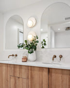 Wall Sconce | Stone Body & Glass Shade