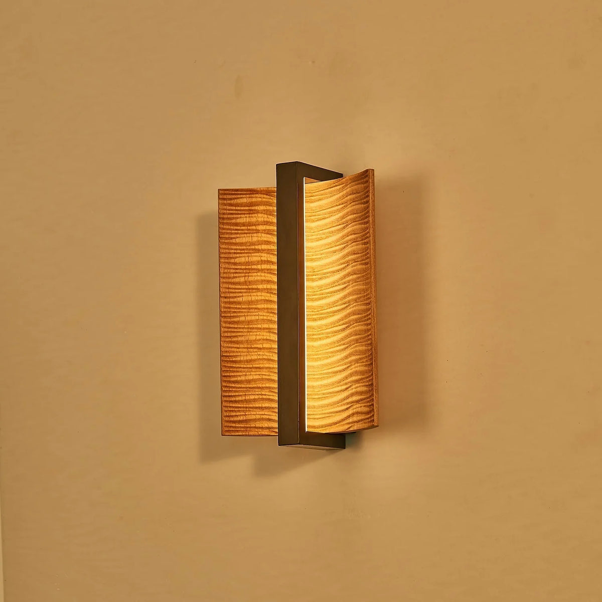 Wall Sconce | Wood & Metal Accent & Integrated LED