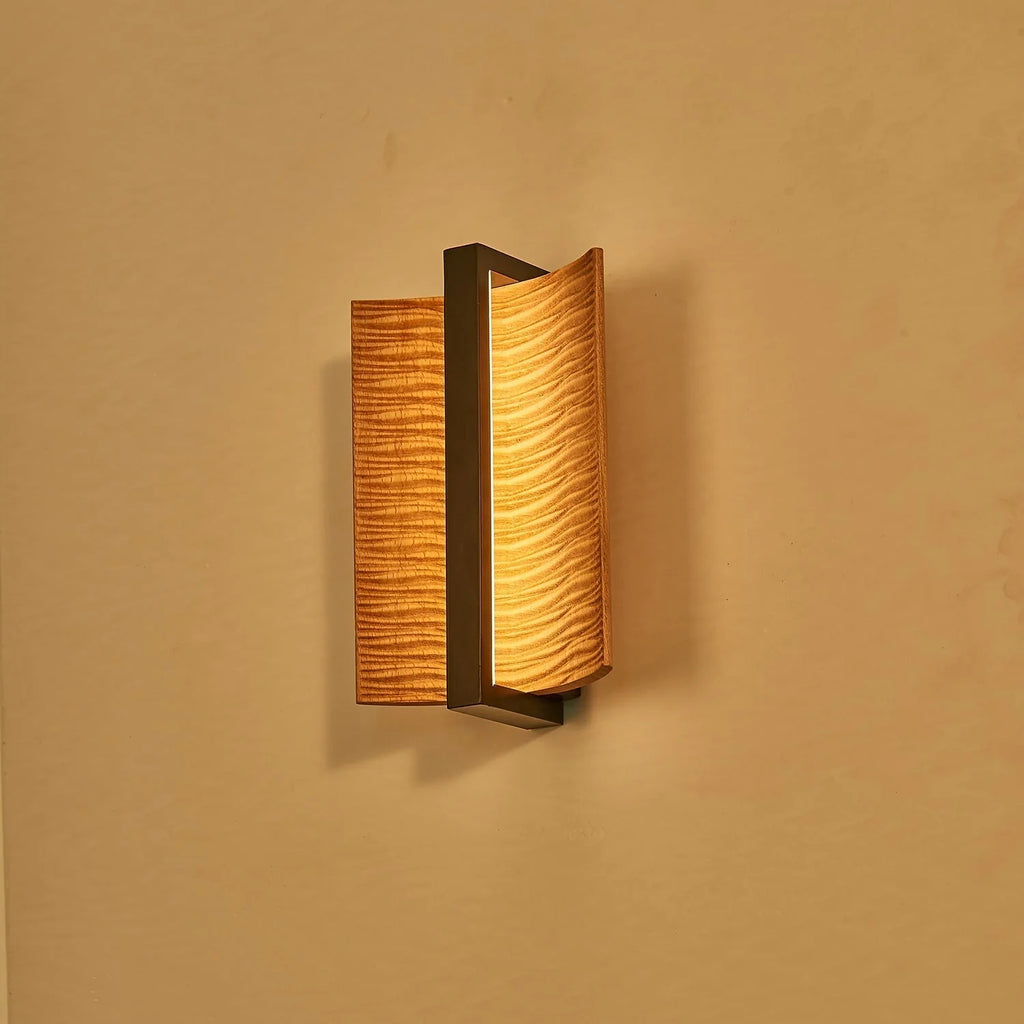 Wall Sconce | Wood & Metal Accent & Integrated LED