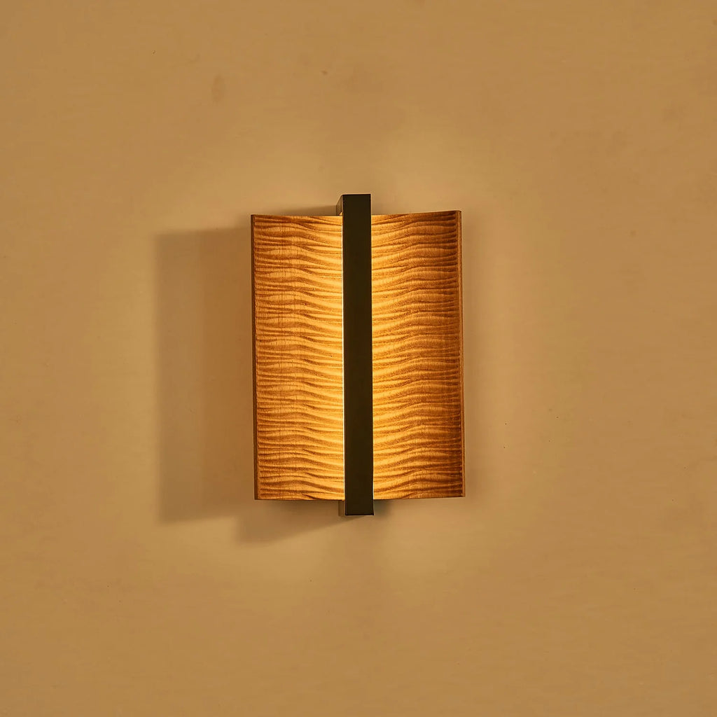 Wall Sconce | Wood & Metal Accent & Integrated LED