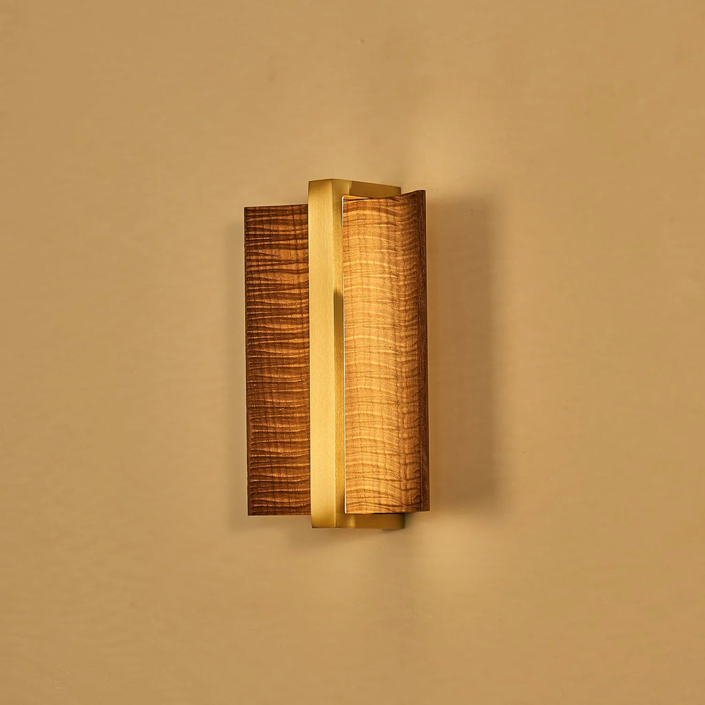 Wall Sconce | Wood & Metal Accent & Integrated LED