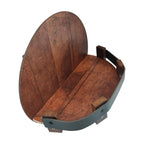 Wall Shelf | Barrel-Style Timber & Front Guard Rail | Mounting Hardware Included