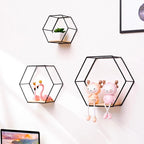 Wall Shelf | Hexagonal Geometric & Easy-To-Mount