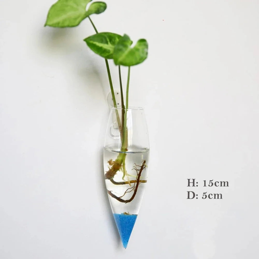 Wall Vase | Borosilicate Glass & Wall-Mounted