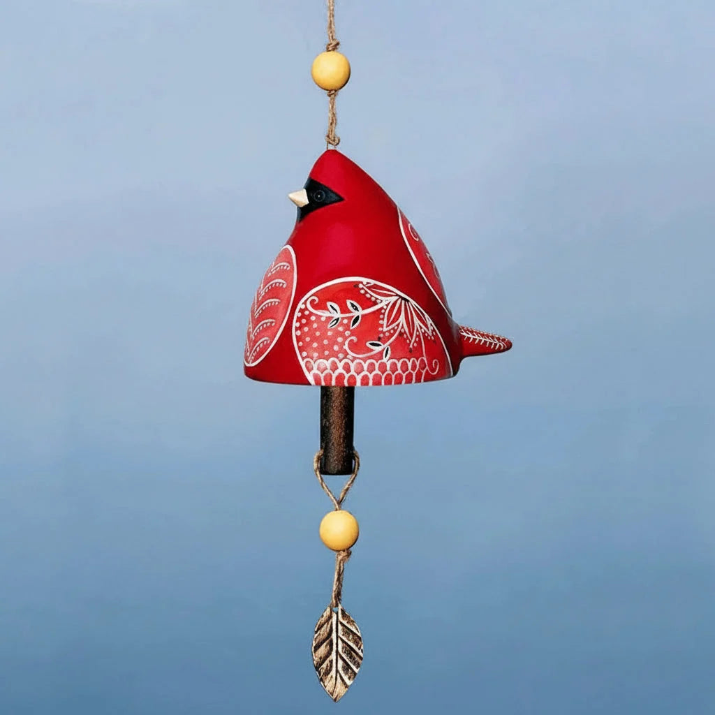 Wind Chime | Resin Bird Design & Soothing Tones | Outdoor Decor