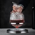 Wine Decanter | Lead-Free Crystal & 360° Rotating Base | 1.5 L