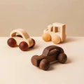 Wooden Vehicle Set | Solid Wood & Non-Toxic Paint | 3-Piece Set