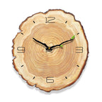 Wooden Wall Clock | Tree Ring Design & Silent Movement | 30 cm