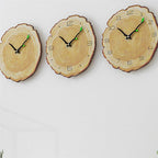 Wooden Wall Clock | Tree Ring Design & Silent Movement | 30 cm